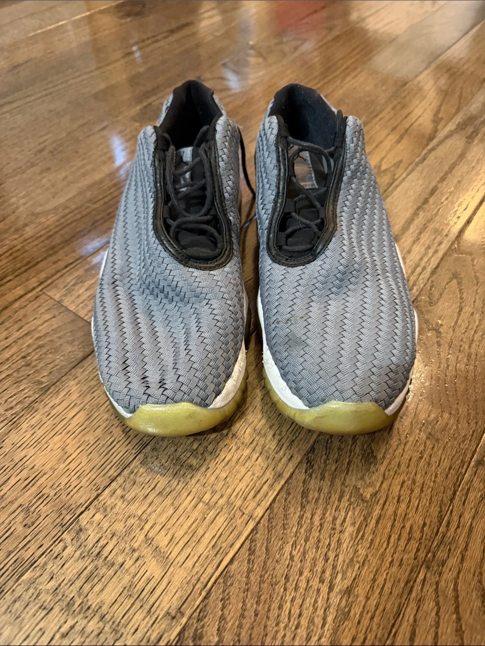 Men's Nike Air Jordan Future Grey Weave Athletic Shoes men’s 11